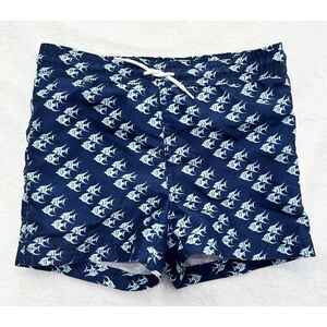 Janie and Jack Blue Boys Fish Swim Trunks Shorts Size‎ 3